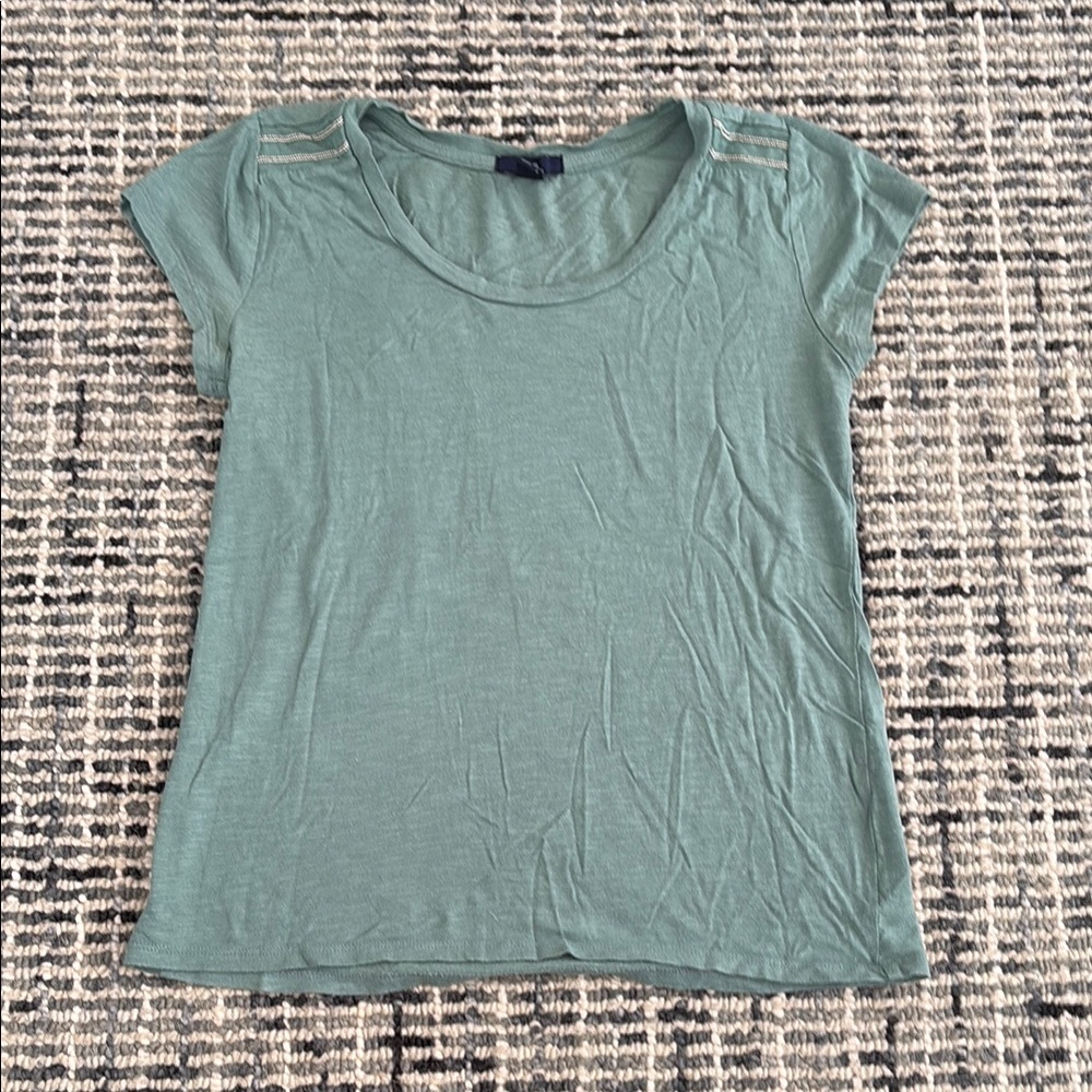 GAP Green Cap Sleeve T-Shirt
